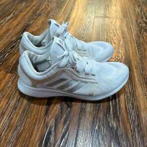 Adidas Women's Edge Lux White Grey‎ Size 10 Running Shoes Sneakers Metallic